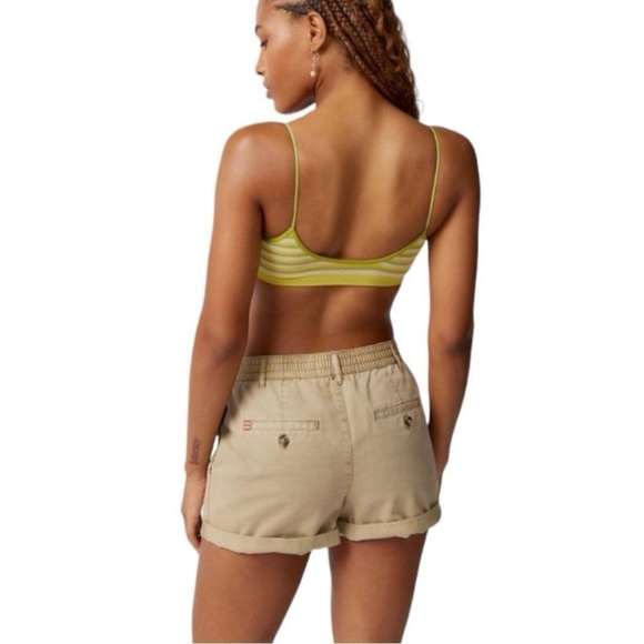 NWT BDG Blair Chino Pleated Shorts Khaki Cotton Twill Size Medium - Picture 2 of 10